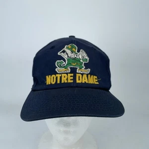 Vintage Notre Dame Fighting Irish Hat Cap Snap Back Mens College Football 90s - Picture 1 of 8