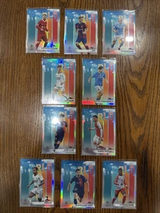 Juego completo refractor de 10 cartas UEFA Topps Finest TOP OF THE WORLD de 2023-24 ⚽️🔥 - Imagen 1 de 10