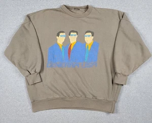 Vintage 90s Generra USA Graphic Crewneck Sweatshirt Size S Blue Designer - Bild 1 von 8