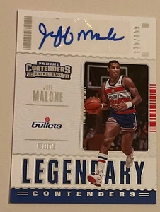 2020-21 Panini Contenders Jeff Malone Legendary Contenders Auto /199! - Picture 1 of 2