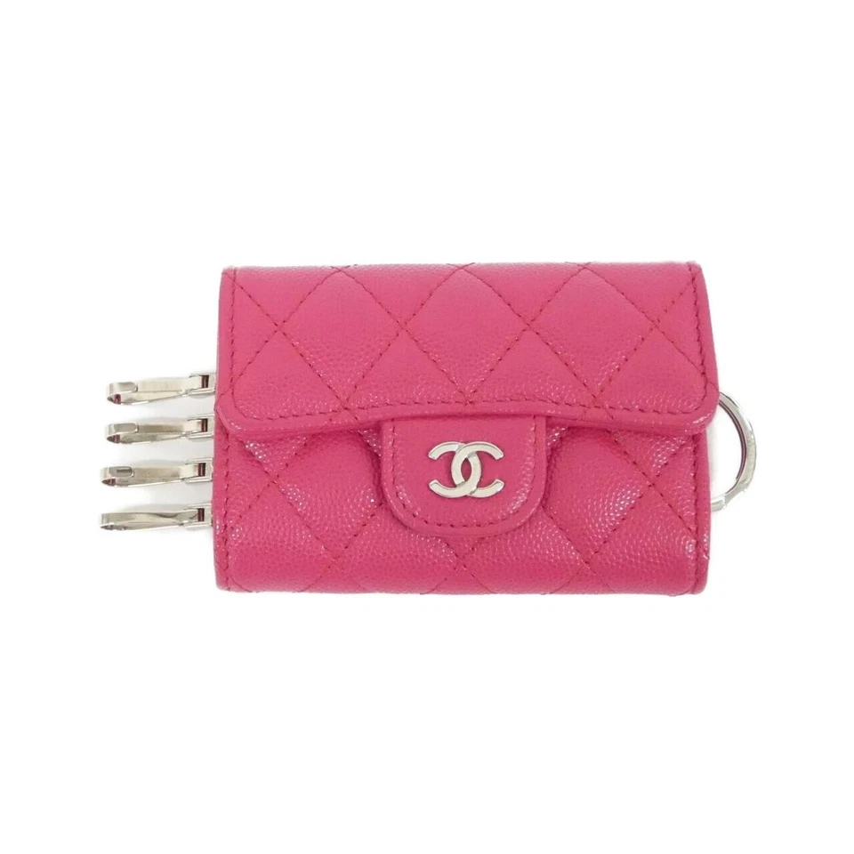 Auténtico estuche para llaves Chanel Timeless Classic Line AP0222 #260-008-054-9116 Foto 1 de 4