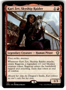 Kari Zev, Skyship Raider Commander: Dominaria United Regular MTG - Picture 1 of 2