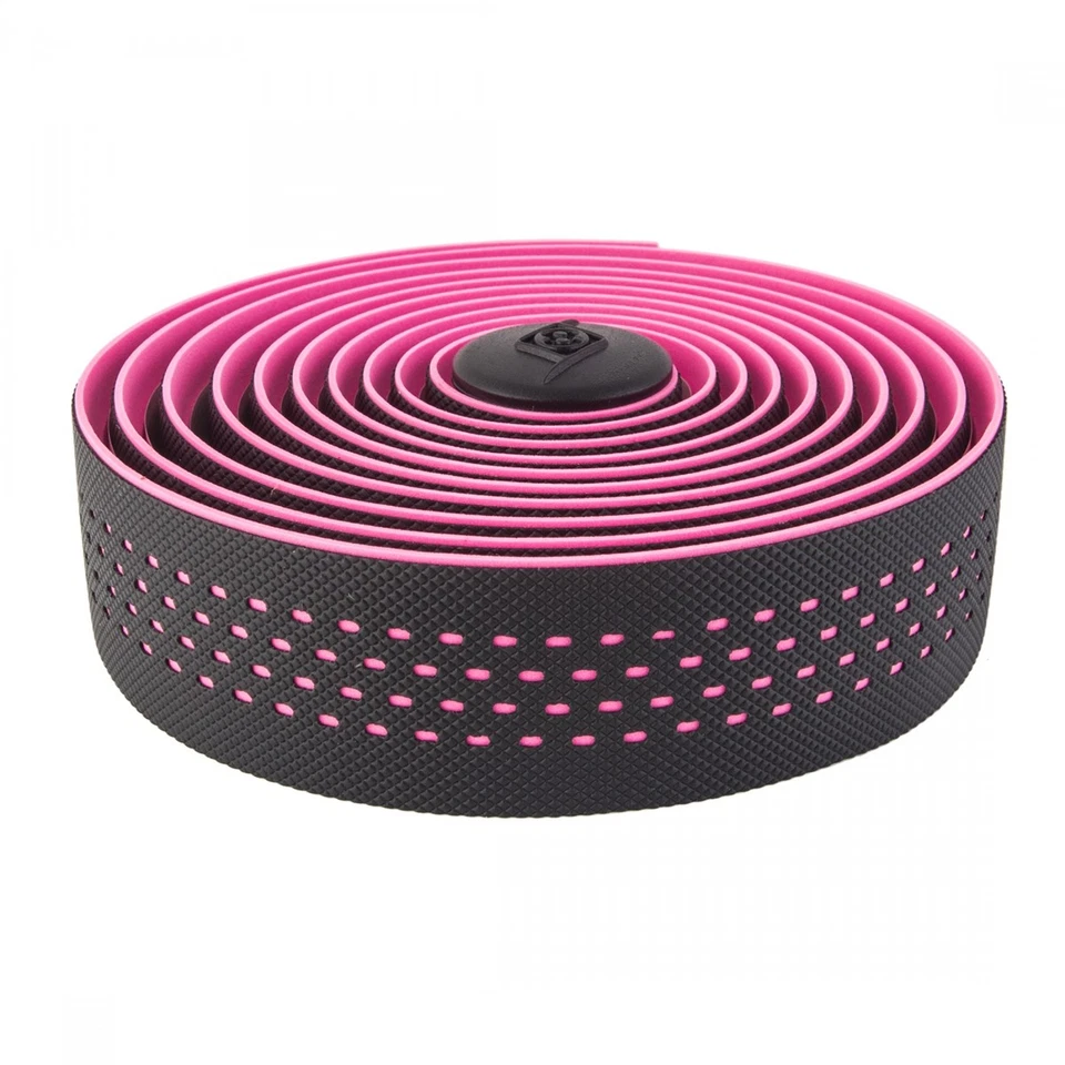 Origin8 DMND PERF Handlebar Tape - 2.5mm Black/Pink, Double Layer, Gel Grip - Image 1 of 1