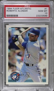 1994 Fleer Sunoco/Atlantic Collector's Edition Roberto Alomar PSA 10 GEM MT HOF