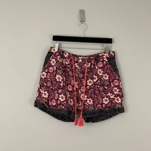 Sundance Kalini Linen Blend Batik Floral Shorts Womens Size Medium Petite - Picture 1 of 6