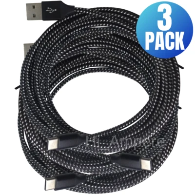 3 Pack 10FT Fast USB Type C Charger Cable For Samsung Galaxy Note20 Ultra 5G S10 - Image 1 of 4