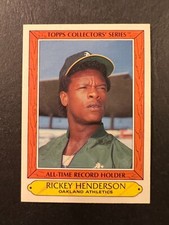 1986 Topps Collectors Series Rickey Henderson #17