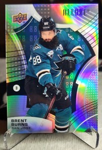 2021-22 Allure Jersey Number Rainbow Brent Burns /199 SHIPS TOPLOADED ASAP!!