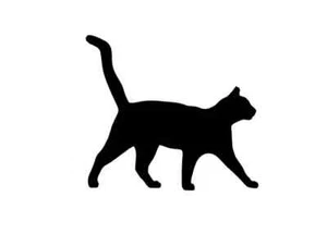 Cat Vinyl Die Cut Decal Sticker - Silhouette Outline Pet Animal Kitten - Picture 1 of 2