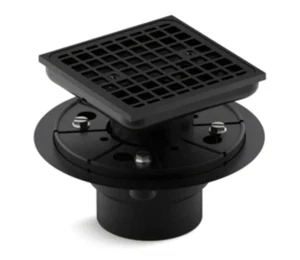 Kohler K-9136-BL Square Design Tile-In Shower Drain, Matte Black - Picture 1 of 1