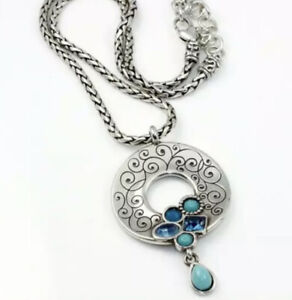 Brighton INDIE TEARDROP  TURQUOISE NECKLACE  NWT $68