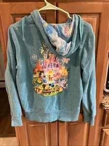 Sudadera con capucha con cremallera Joey Chou Mickey & Minnie Castle 2023 de los parques de Disney L - Imagen 1 de 5