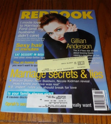 1999 Redbook Magazine- X Files - Gillian Anderson-Great Cover - Image 1 of 4