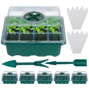 6Pcs Seed Trays Seedling Propagation Plant Tray Nursery Starter Germination Kits - Picture 1 of 8