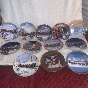 Juego de 12 platos vintage de colección Budweiser Anheuser Busch. 1989-2000 - Imagen 1 de 24