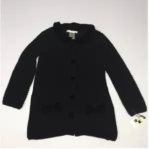 Max Studio Cardigan Sweater Girls Size 4 Black NWT - Picture 1 of 6