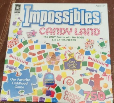 NEW Impossibles Candyland 750 Piece Jigsaw Puzzle No Edge Extra Pieces - Image 1 of 2