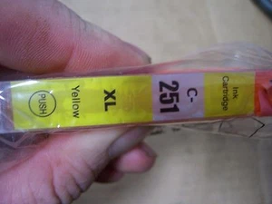 CANNON PIXMA YELLOW INK TONER XL C-251 C251 C 251 REFILL CARTRIDGE  - Picture 1 of 5