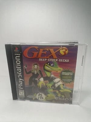 Gex 3: Deep Cover Gecko (Sony PlayStation 1, 1999)  Black Label - Image 1 of 3