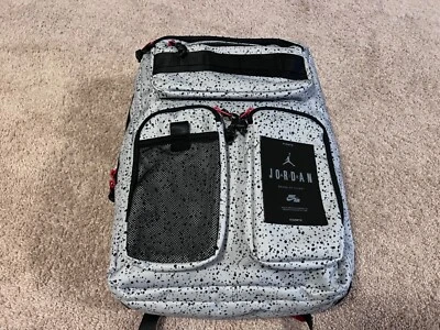 Nike Air Jordan Hesi Jumpman Gris Negro Retro 4 IV Cemento Mochila Bolsa Libro 23 Foto 1 de 4