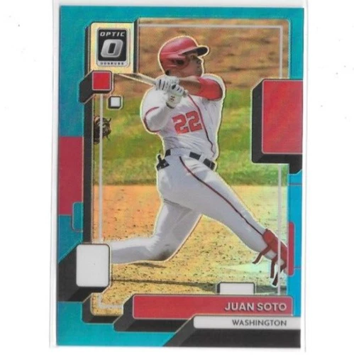 JUAN SOTO 2022 DONRUSS OPTIC CAROLINA BLUE PRIZM #D 45/50 SP