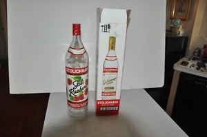 RARE Large Stoli Stolichnaya Razberi Vodka Dummy Advertising Bottle - Picture 1 of 5