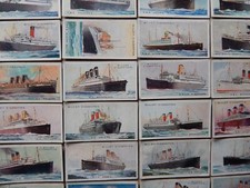 MERCHANT SHIPS OF THE WORLD  WILLS VINTAGE 1924 CIGARETTE CARDS x27