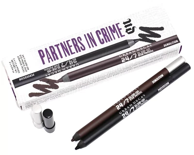 Urban Decay Partners in Crime 24/7 Eye Pencil Duo ~Perversion/Demolition~ BNIB - Image 1 of 3