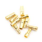 5 Zestaw 3,5 mm Gold Bullet Banan Connector Wtyczka 3,5 mm Grubość Pozłacana BDAP