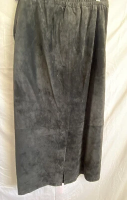 Falda Stan Herman, negra, western, larga: 37, talla: 12 Foto 1 de 4