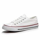WOMENS CANVAS SHOES LADIES GIRLS TRAINERS CASUAL PLIMSOLLS LACE UP FLAT PUMPS 