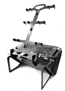 Grill mit Feuerstelle | Klappgrill | zerlegbar | Argentinischer Grill - Bild 1 von 9