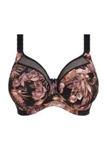GODDESS KAYLA DARK TROPICAL UNDERWIRE BANDED BRA SIZE 36FF / 14FF - Picture 1 of 1