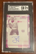 2020 Contenders JORDAN LOVE #122 Printing Plate AUTO Magenta 1/1!  SGC 7 DNA 10!
