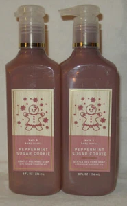 Bath & Body Works Gel Suave Jabón de Manos Lote Juego de 2 MENTA AZÚCAR GALLETA - Imagen 1 de 4