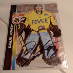 DEL 08/09 TRADE & PLAY series Krefeld penguins sig. Danijel Kovacic