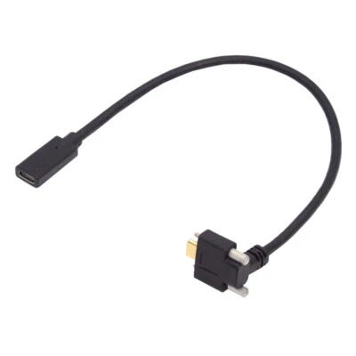 CY USB 3.1 Type C Data Screw Locking Cable for Realsense Camera VR Quest Link - Image 1 of 4