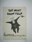Most Happy Fella Playbill 1956 Imperial Theatre Robert Weede Loesser Musical