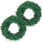 2 Pack Christmas Wreaths Ornaments For Front Door, Holiday Decorations 14 In'