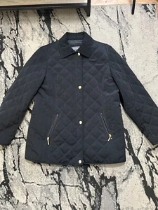 Liz Claiborne Steppjacke Damen Large schwarz durchgehender Reißverschluss Freizeit " - Bild 1 von 6