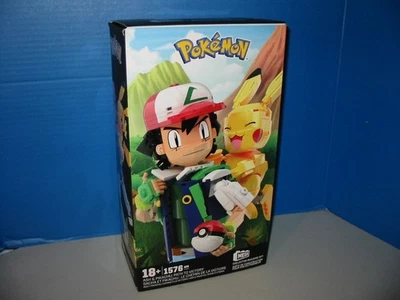 Mega Construx Pokemon Ash & Pikachu: Path to Victory NEW Factory Sealed 2023 - Image 1 of 4