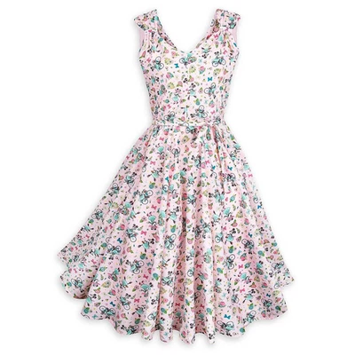 NEW DISNEY Dress Shop Epcot Flower & Garden Festival Dress Mini Blooms Pink 2X - Image 1 of 4