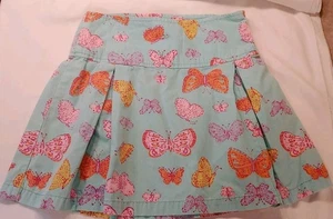 Vintage Gap Pleated Skirt Butterfly Aqua Skirt Girl's 8 - Picture 1 of 5