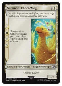 MTG Summon: Choco/Mog | #35 Final Fantasy | English - Picture 1 of 2