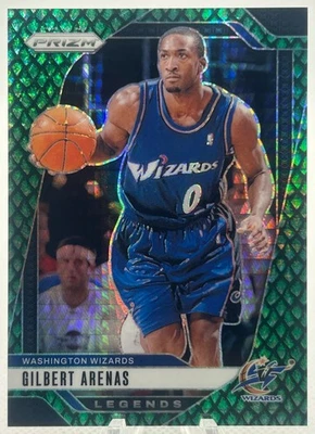 2024-25 Panini Prizm China Gilbert Arenas Green Dragon Scales /48 #275 Wizards - Image 1 of 2