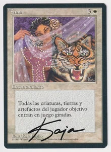 Signed Italian Kismet MP Legends Artist Kaja Foglio 1995 WOTC MTG Magic Vintage! - Picture 1 of 2