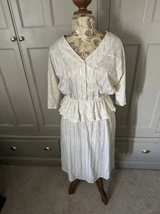 Vintage 80s Women Dress, Etam, Size 14 - Picture 1 of 6