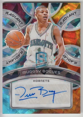 2023-24 Panini Spectra Muggsy Bogues Radiante Cracked Ice Astral Prizm Automático/49 Foto 1 de 2