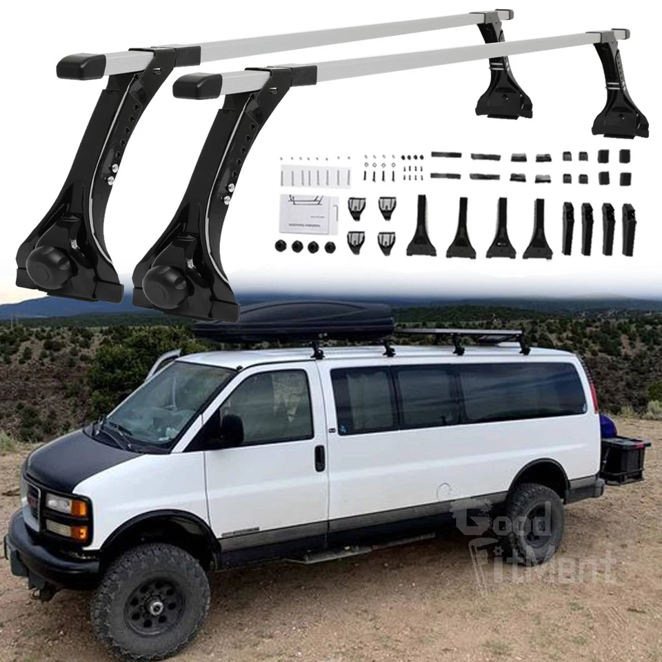 Barras transversales ajustables para furgoneta 2 piezas para GMC Savana 1500 2500 Foto 1 de 4