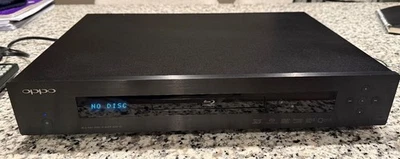 Reproductor Blu-ray Oppo BDP-93 con cable de alimentación HDMI remoto original y manual de usuario Foto 1 de 4